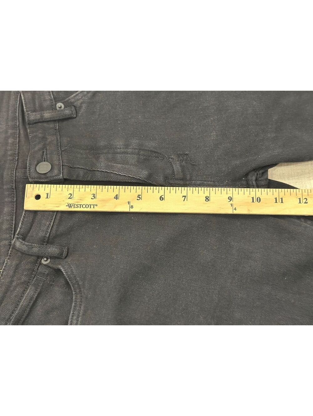 Ksubi Van Winkle Ace Black Slice Ripped Mens 36x30 Faded Distressed Skinny Jeans - Picture 8 of 9